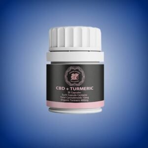 CBD + Turmeric Capsules 15 mg – Medium Strength